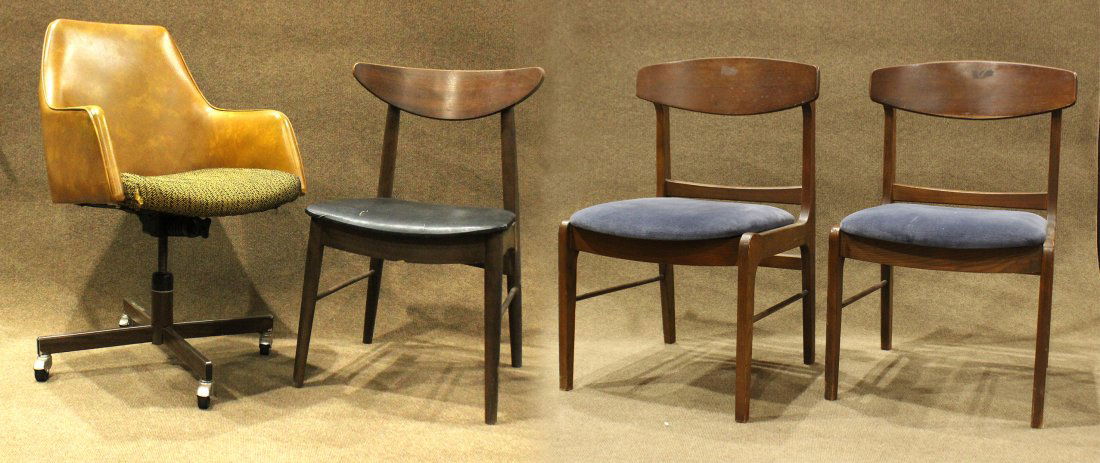 Four [4] Assorted Mid-century Modern Side Chairs (1 of 13)