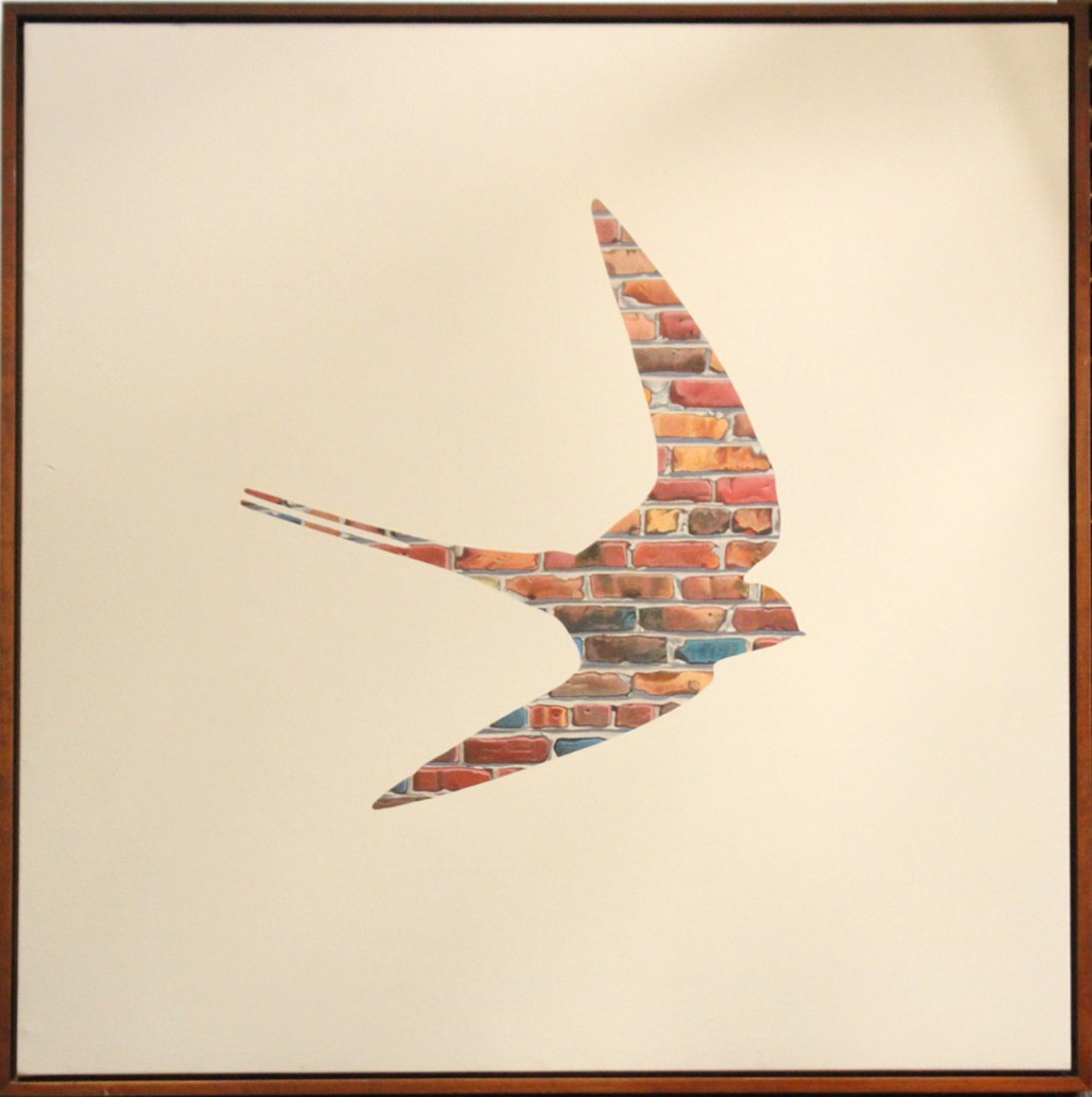 JAMES MILLER, Large OIL/C Titled SWALLOW WALL (1 of 5)