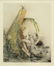 LOUIS ICART Print, Art Deco Girl With Peacock - 2