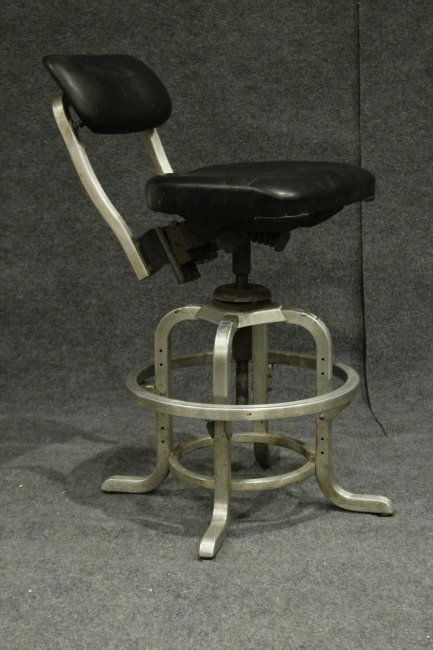 INDUSTRIAL ERA Heavy Cast Aluminum ARCHITECT'S STOOL (1 of 6)