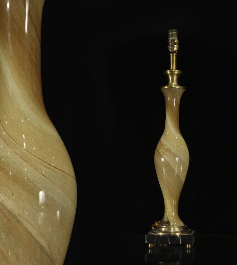 Mid-century modern glass lamp (1 of 3)