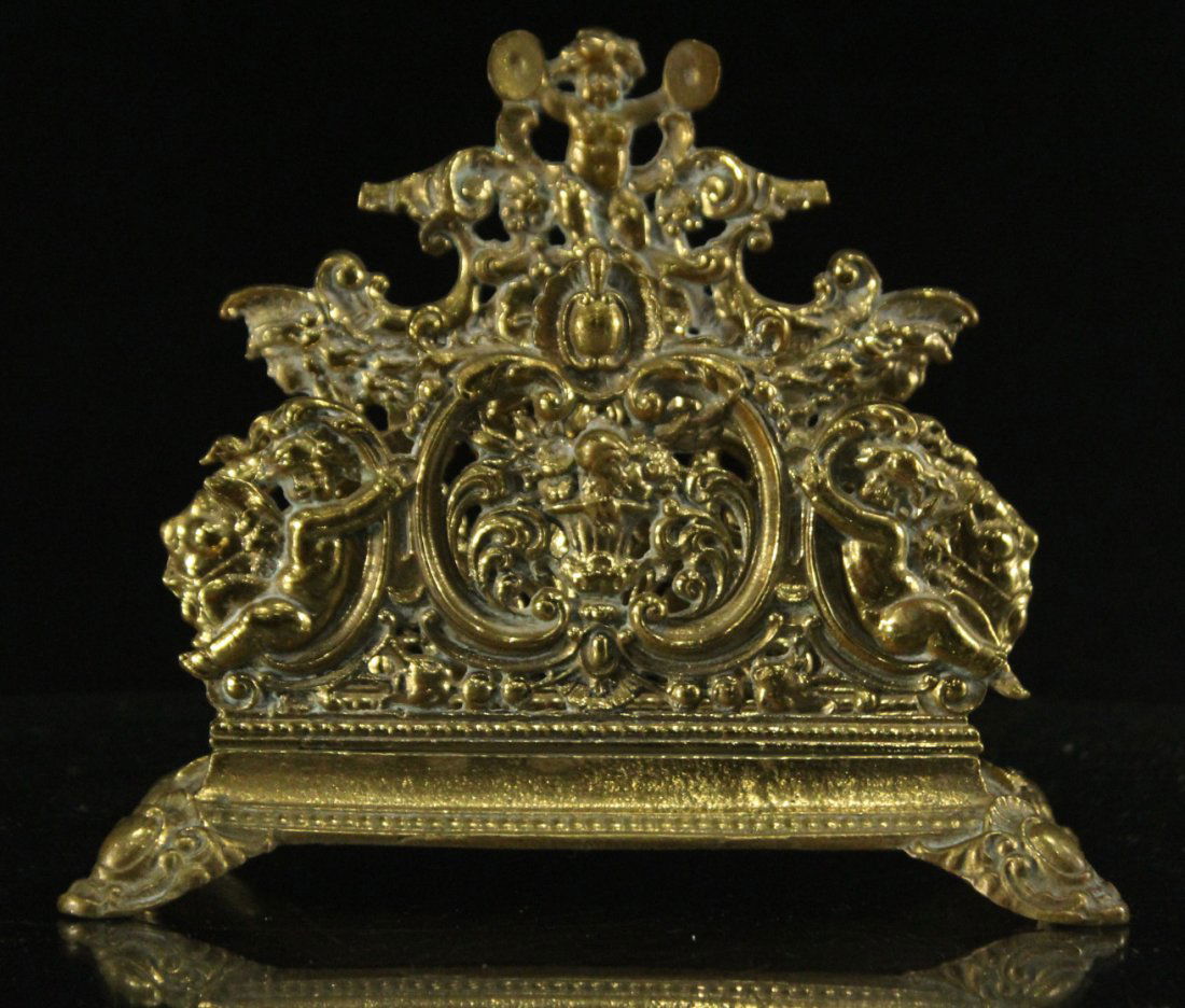 Victorian brass envelope holder (1 of 5)