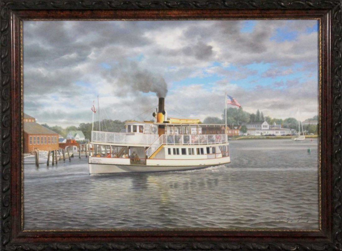 GEORGINA NEMETHY, RIVERBOAT AT MYSTIC HARBOR CT. (1 of 6)