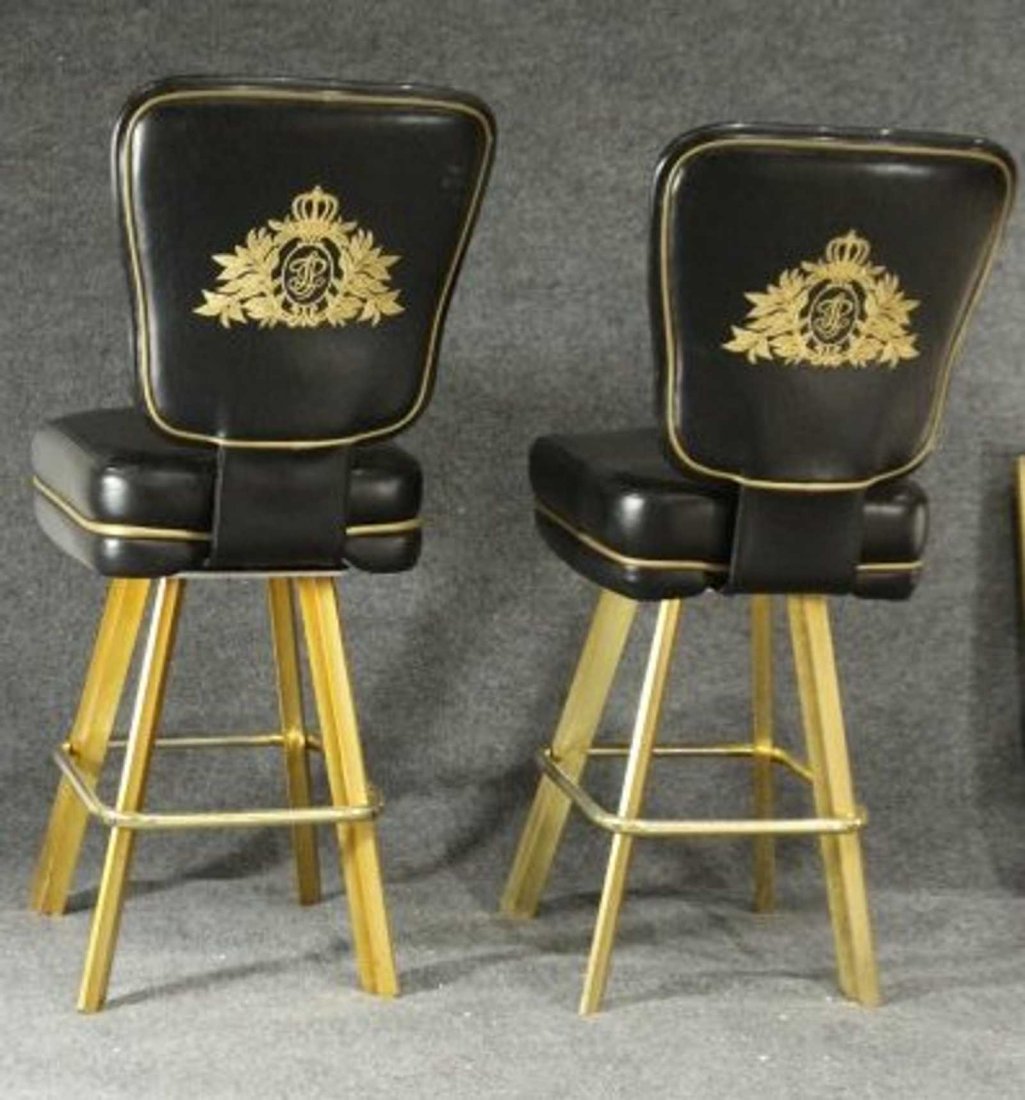Pair Original TRUMP PLAZA CASINO BAR STOOL GAME CHAIRS (1 of 3)