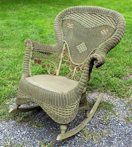 Wakefield Wicker Rocker Heywood Wakefield Rocking Chair Value