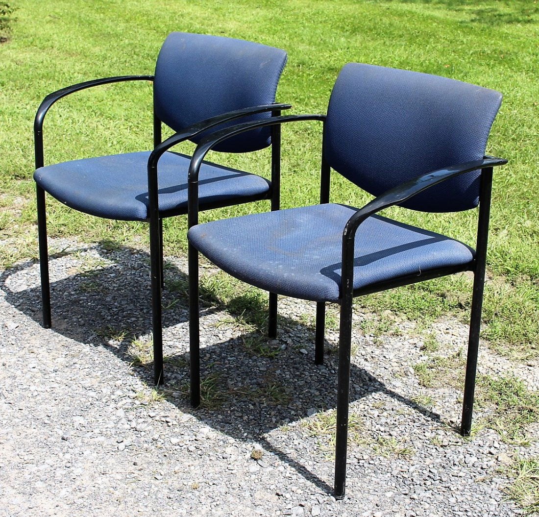 Pair STEELCASE Modern Style ARM CHAIRS with Label (1 of 5)