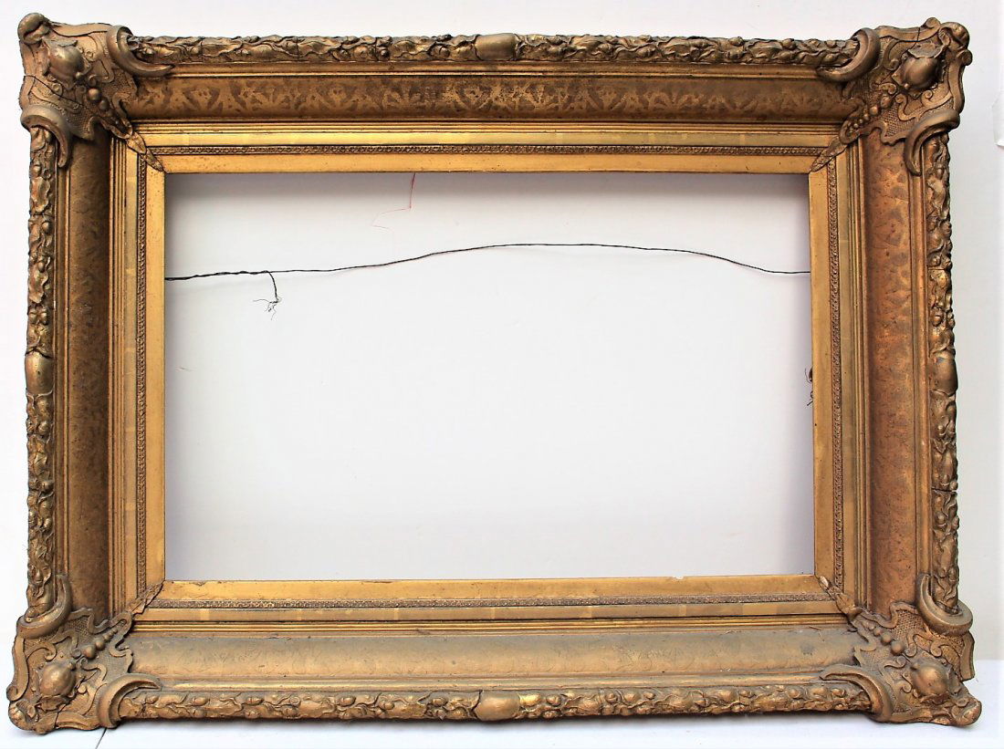 Circa 1870 WOOD & GESSO PICTURE FRAME For Oil Painting (1 of 7)