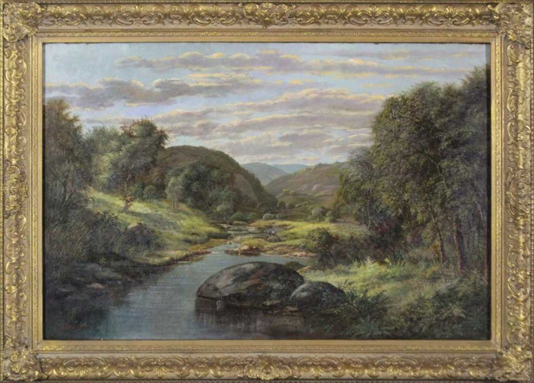 ALBERT SZ NEMETHY , Hudson River Valley Landscape Oil/C (1 of 5)