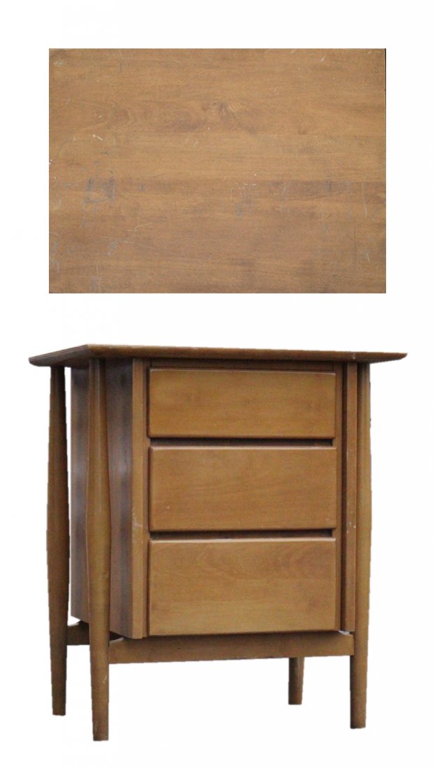 Mid-Century Modern 3-DRAWER PETITE CHEST - Blond Maple (1 of 5)