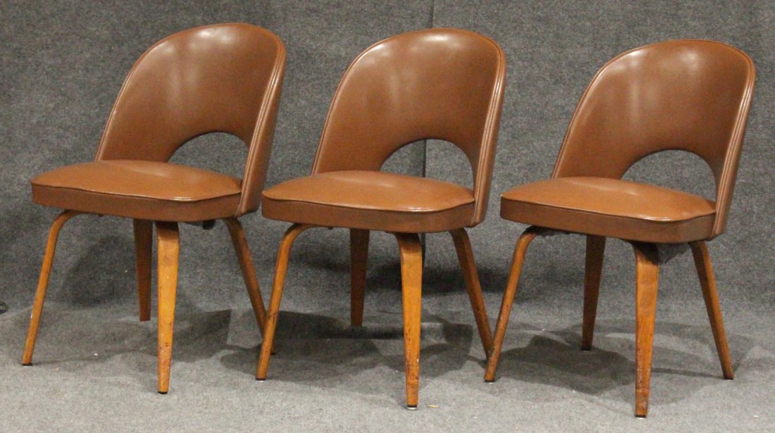 Three [3] SAARINEN FOR THONET Mid Century Side Chairs (1 of 5)