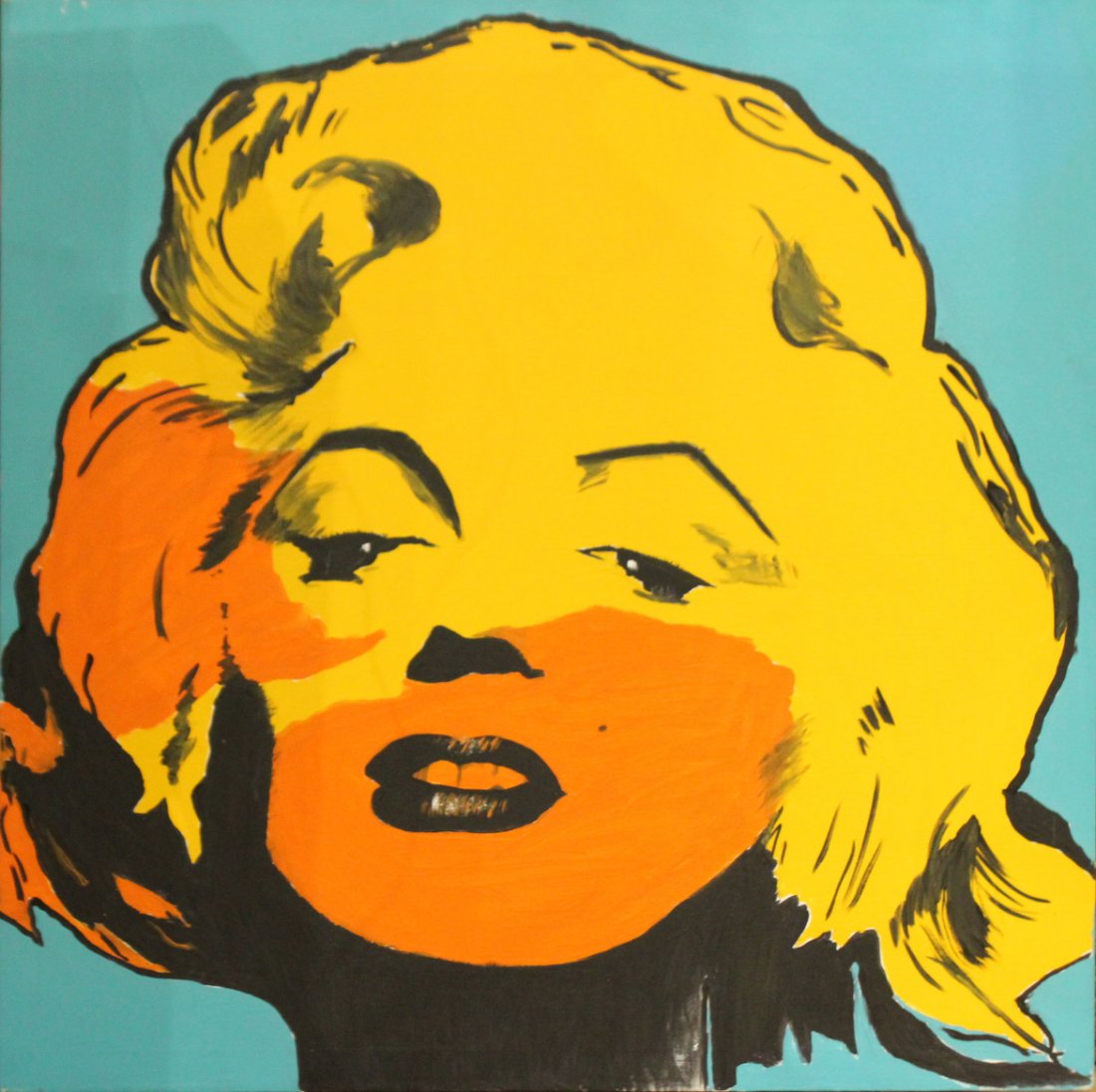 Large Size POP ART of MARILYN MONROE PORTRAIT Oil/C (1 of 2)