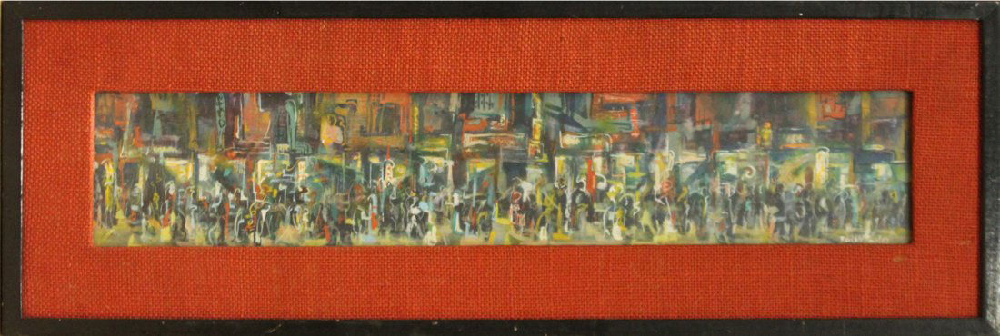 RALPH TAYLOR, Listed Artist, GOUACHE ABSTRACT FIGURES (1 of 4)