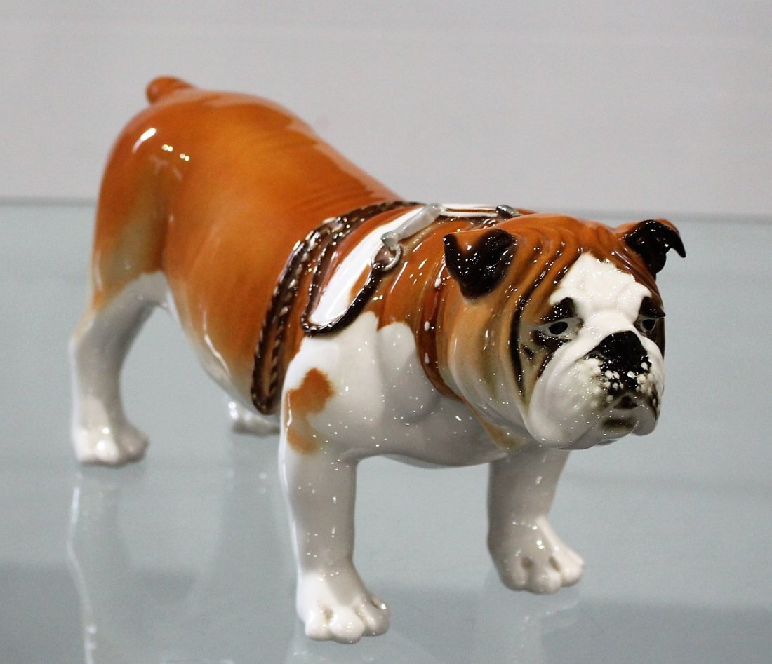 Porcelain BULL DOG Figurine Made in Russia (1 of 7)