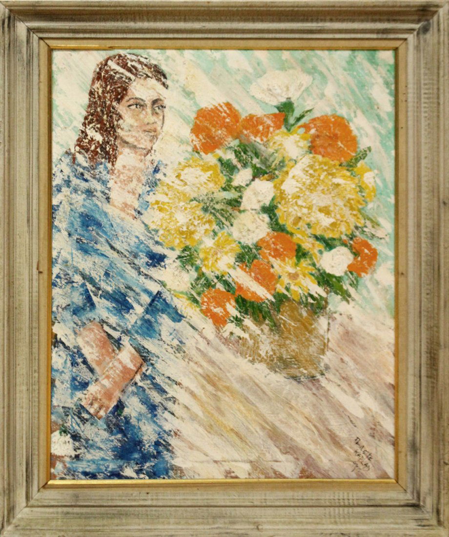 Paulette Kaplan September 1972 Mid-century Painting (1 of 3)