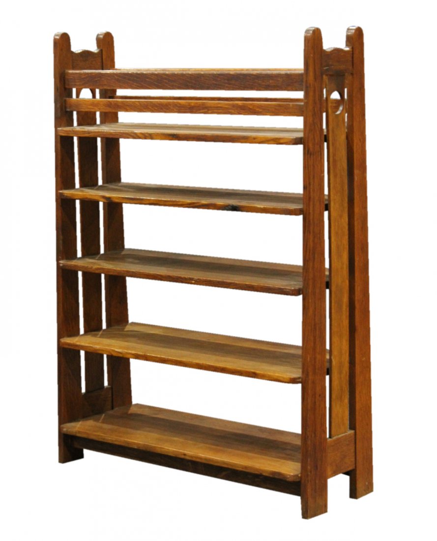 Antique MISSION OAK Tapered Book Stand HIGH QUALITY (1 of 8)