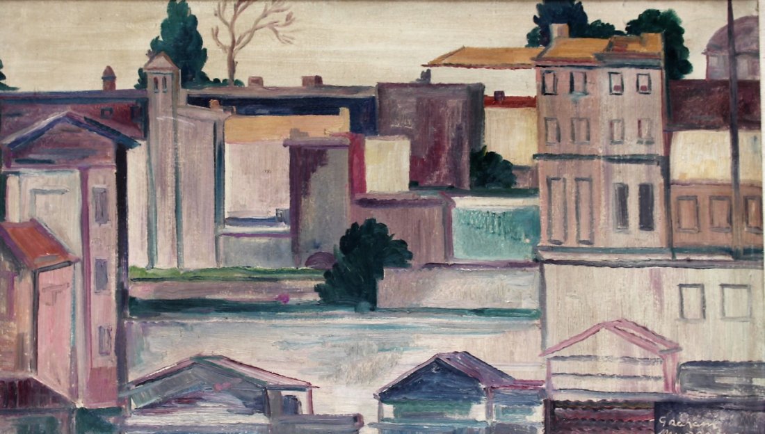 Alexander Graham Munro , Oil/C Istanbul Rooftops (1 of 7)