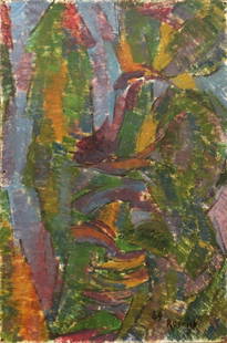 MILTON RESNICK 1969; Oil/B ABSTRACT PAINTING: MILTON RESNICK 1969; Oil/B ABSTRACT PAINTING. oil on masonite board painting, signed and dated Resnick '69.Size: image 36 in. x 24 in.