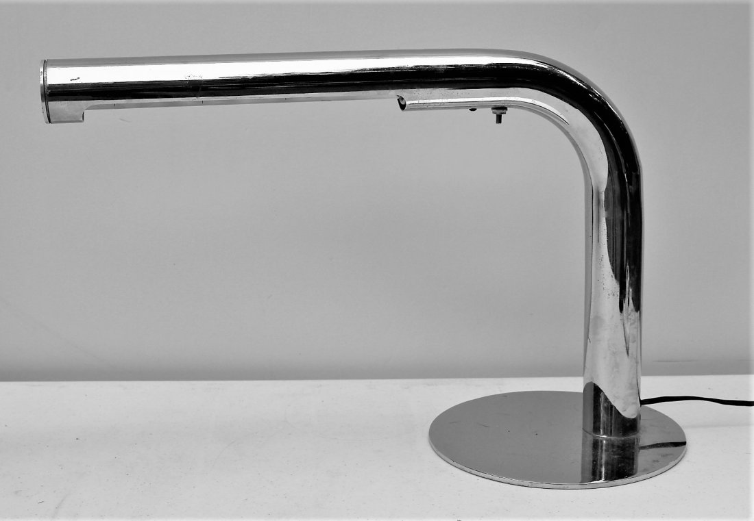 ROBERT SONNEMAN Mid-Century Modern Chrome Desk Lamp (1 of 6)