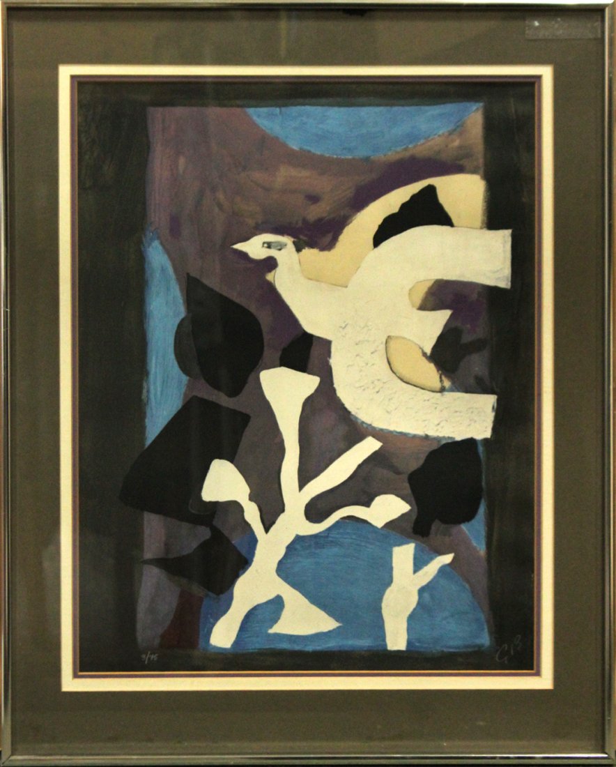 GEORGES BRAQUE , Lithograph 1958, Vintage, Framed (1 of 4)