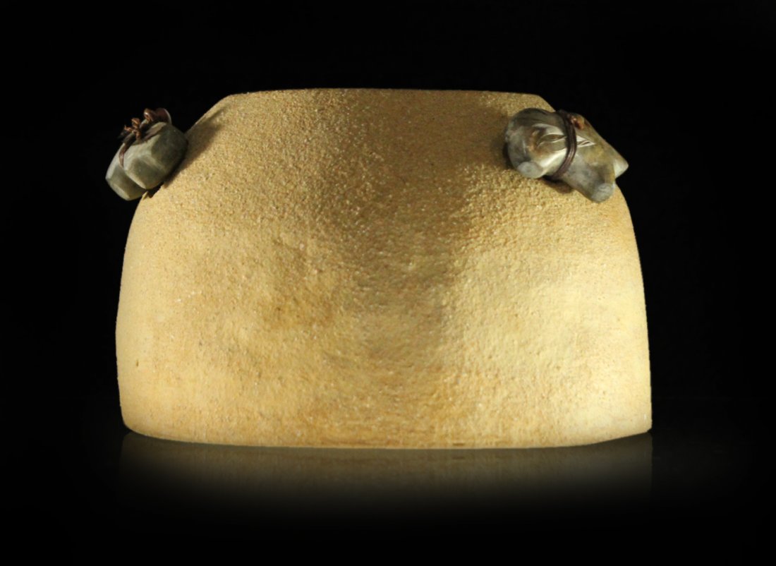 LISA GOLLIN Ceramic Bowl with Zuni Indian Fetishes (1 of 9)