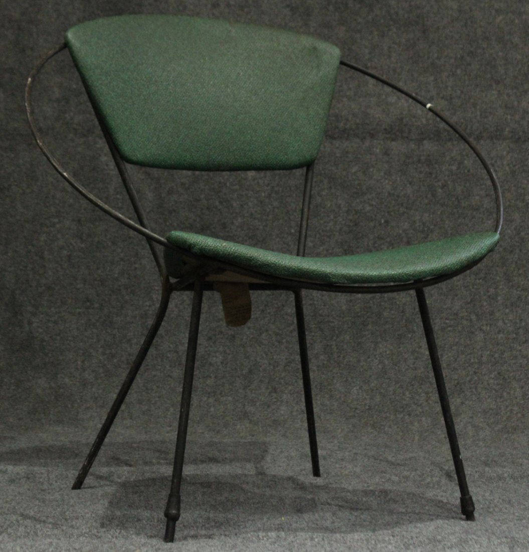 Mid-Century Modern Vintage METAL CIRCLE CHAIR Original (1 of 4)