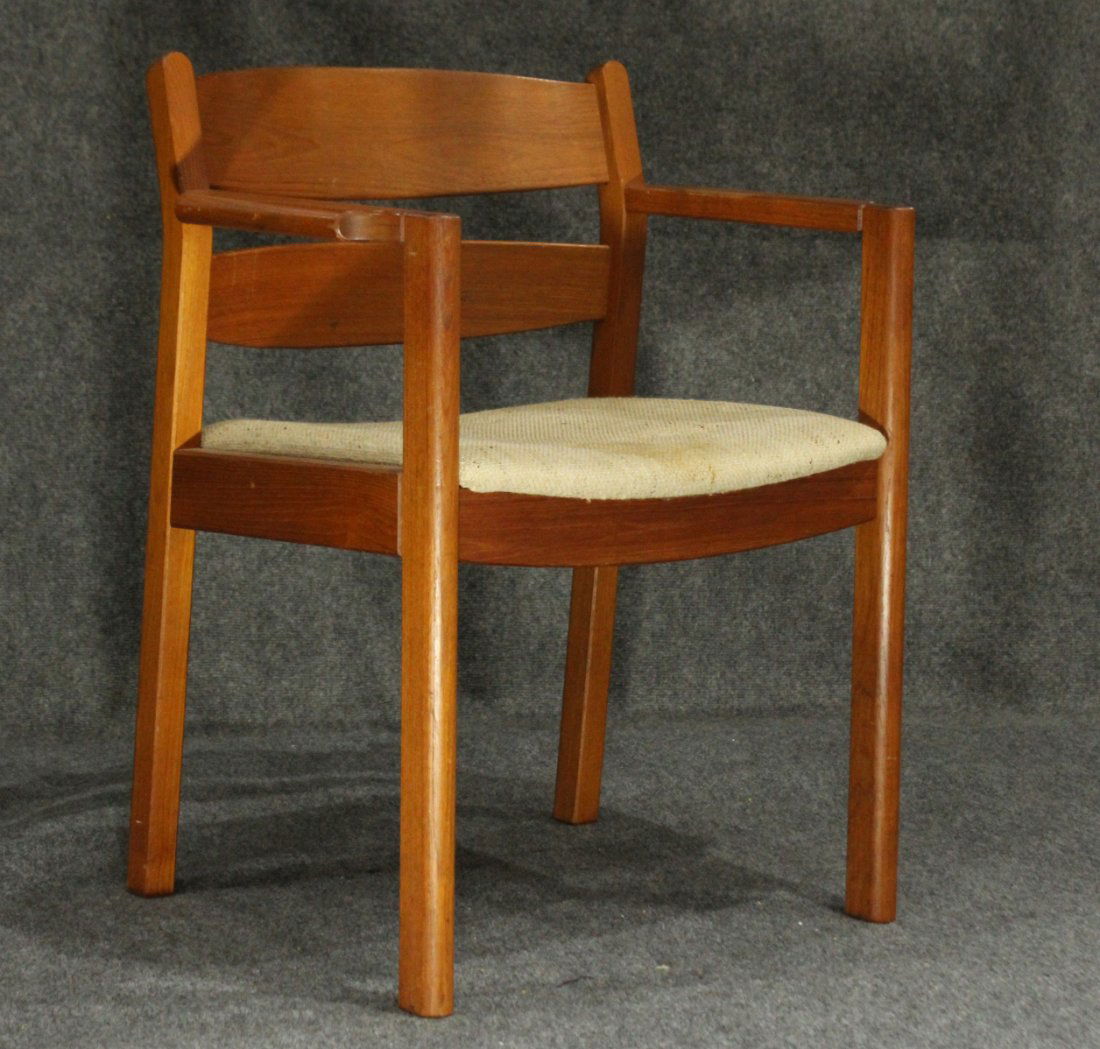MOBLER DENMARK Teak Wood Danish Modern Arm Chair (1 of 6)
