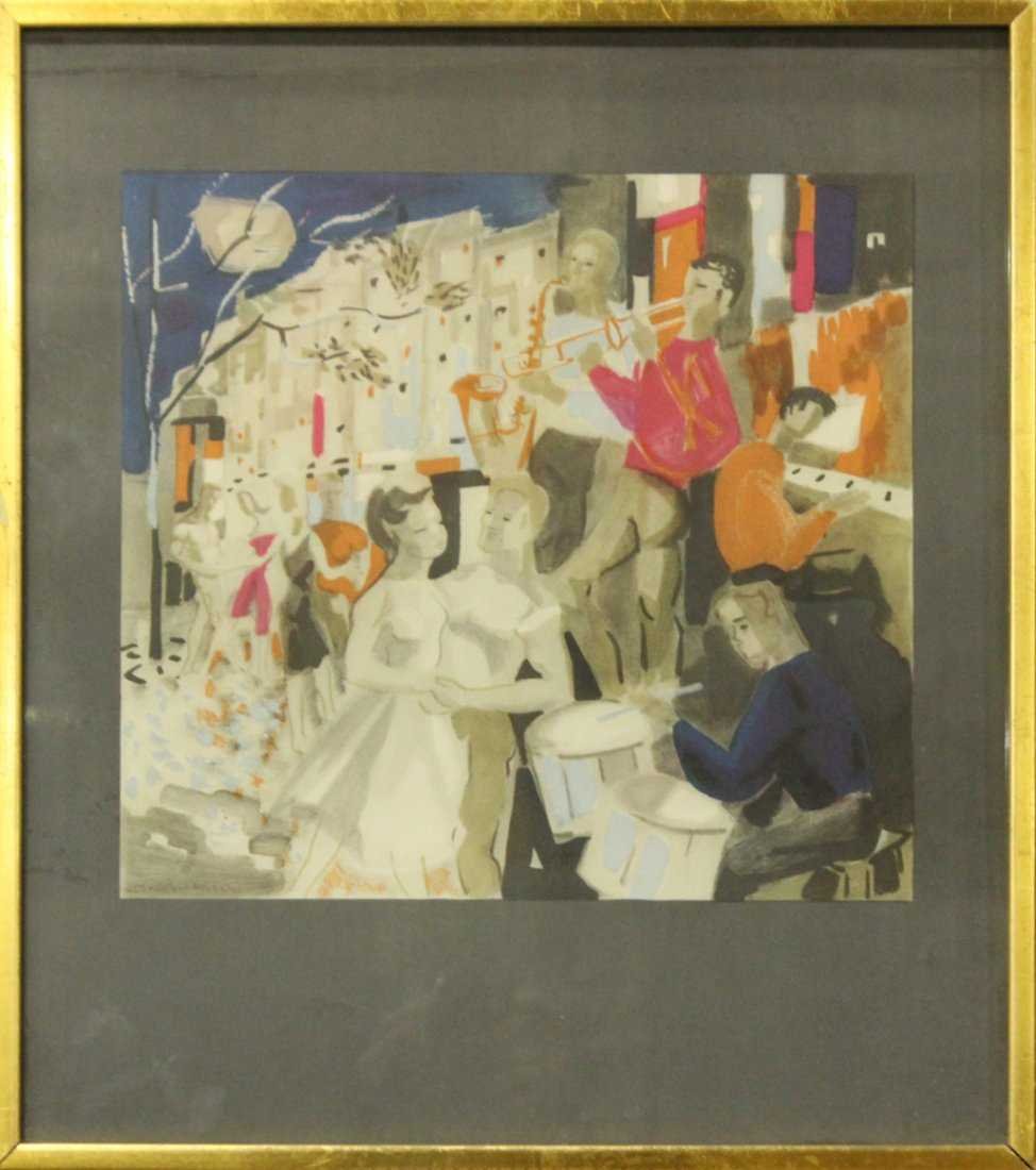Georges Lambert, Party with Jazz Band lithograph (1 of 4)