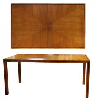 John Stuart Prices 795 Auction Price Results Mid Century Modern John Stuart Dining Table With Inlay