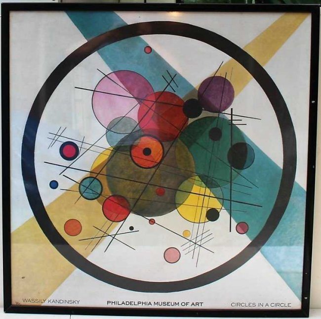 WASSILY KANDINSKY , Circles In A Circle, Phila Museum (1 of 7)