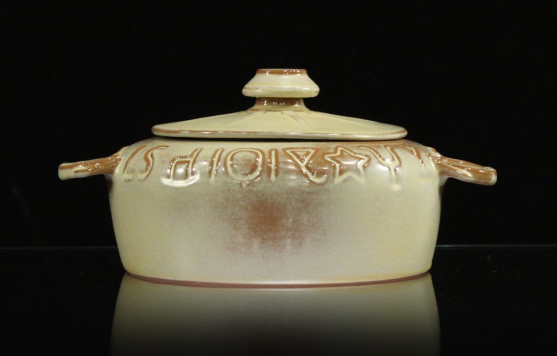 FRANKOMA Mid-Century POTTERY COVERED CASSEROLE BOWL (1 of 5)