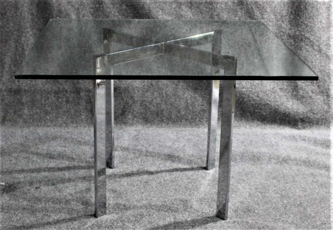 MILO BAUGHMAN Chrome Flat Bar X-Base Occasional Stand (1 of 4)