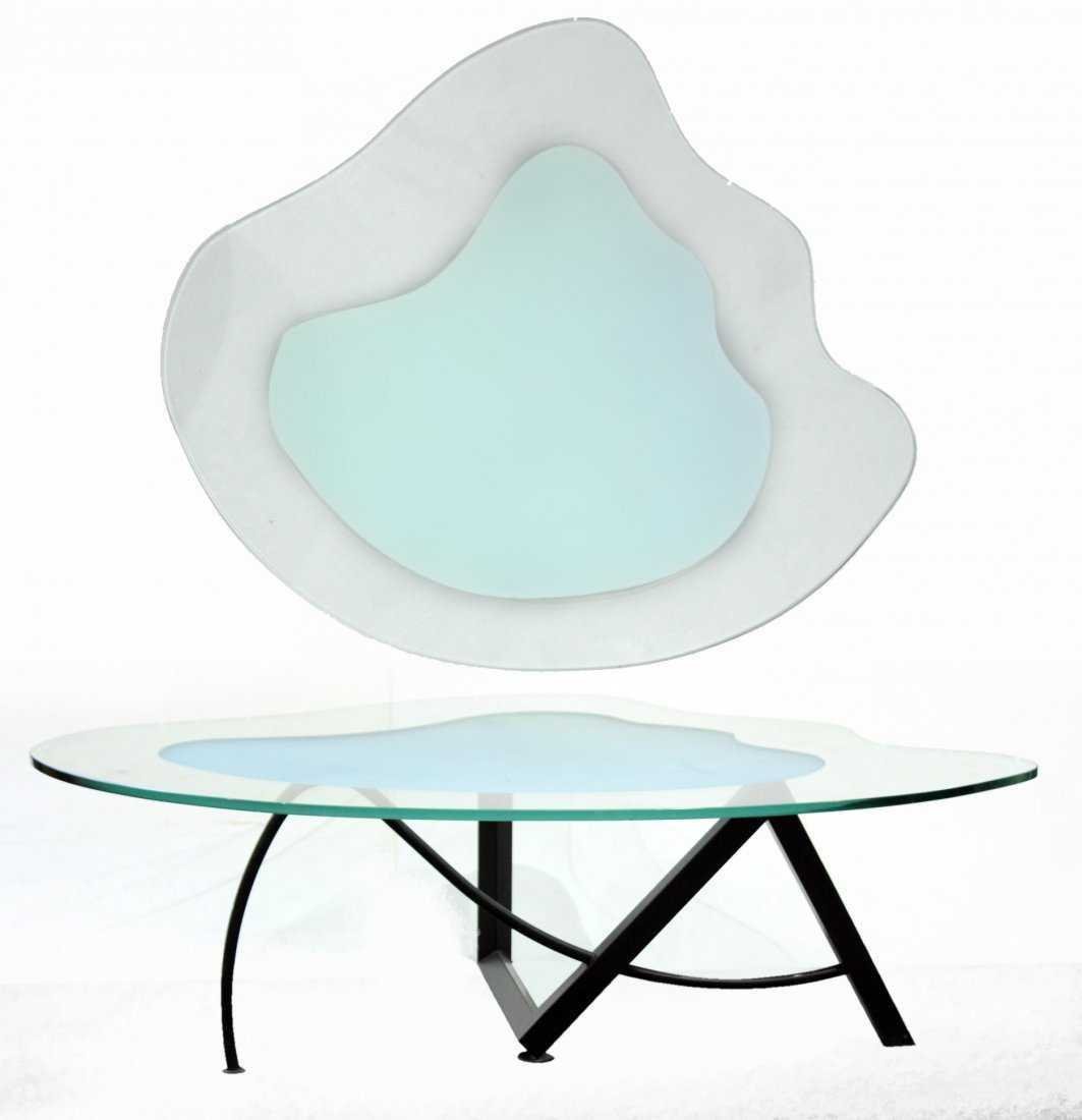 METAMORPHIC DESIGN 20th C Retro Acid Etched TABLE (1 of 3)