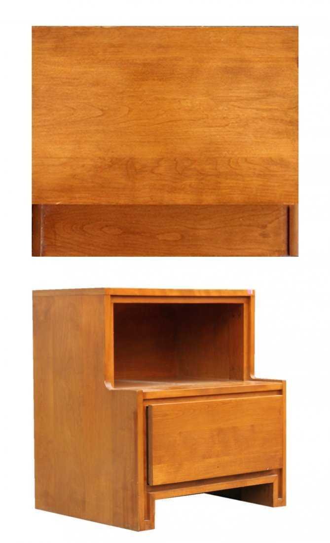 Mid-Century Modern Danish Design BLOND STEP BED STAND (1 of 4)