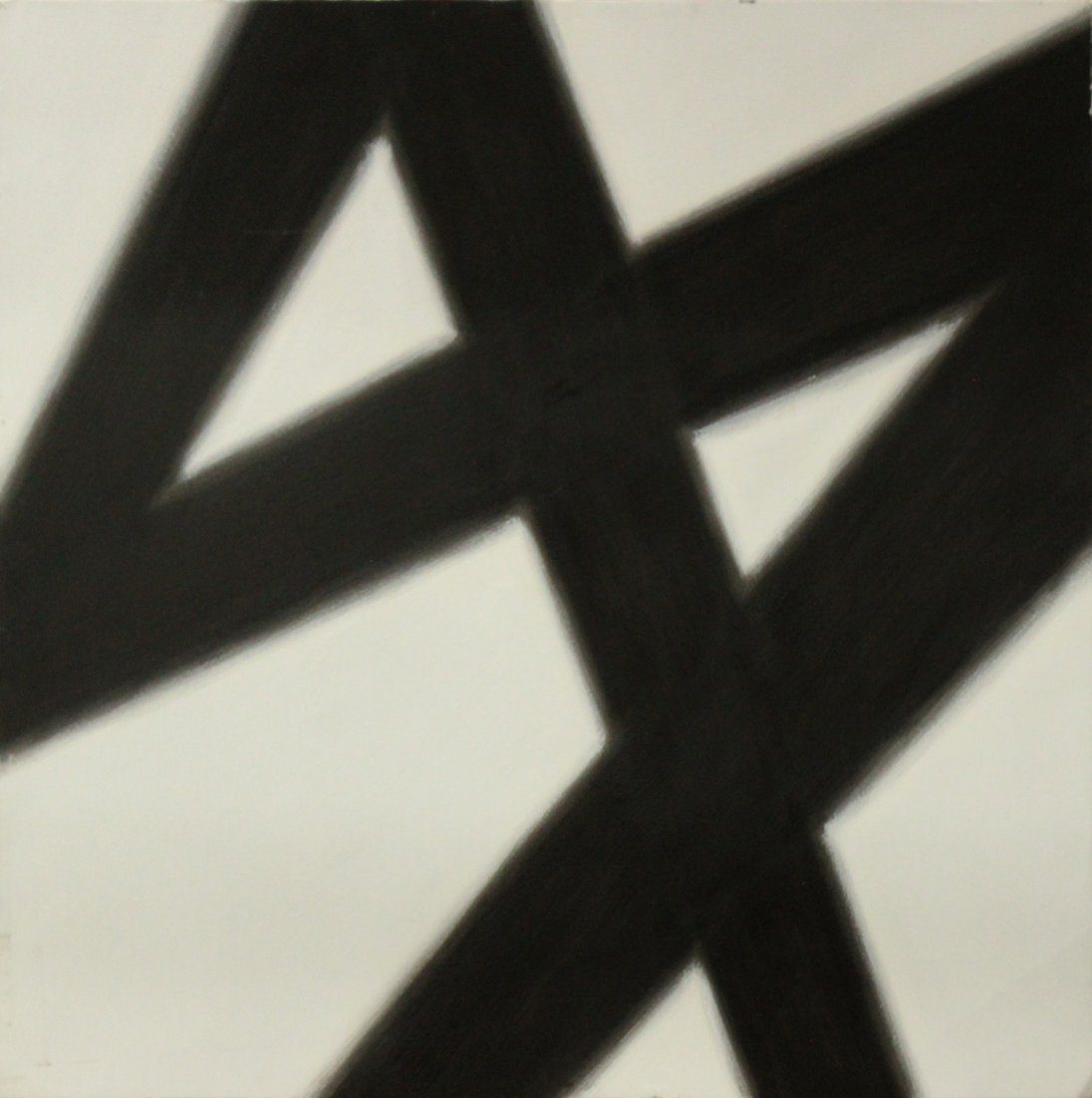 Franz Kline style painting on canvas (1 of 4)