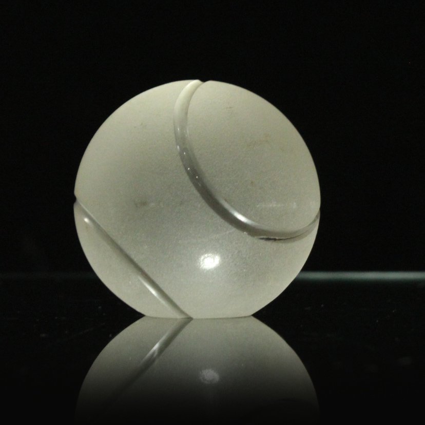 CARTIER Signed GLASS TENNIS BALL Paperweight (1 of 3)