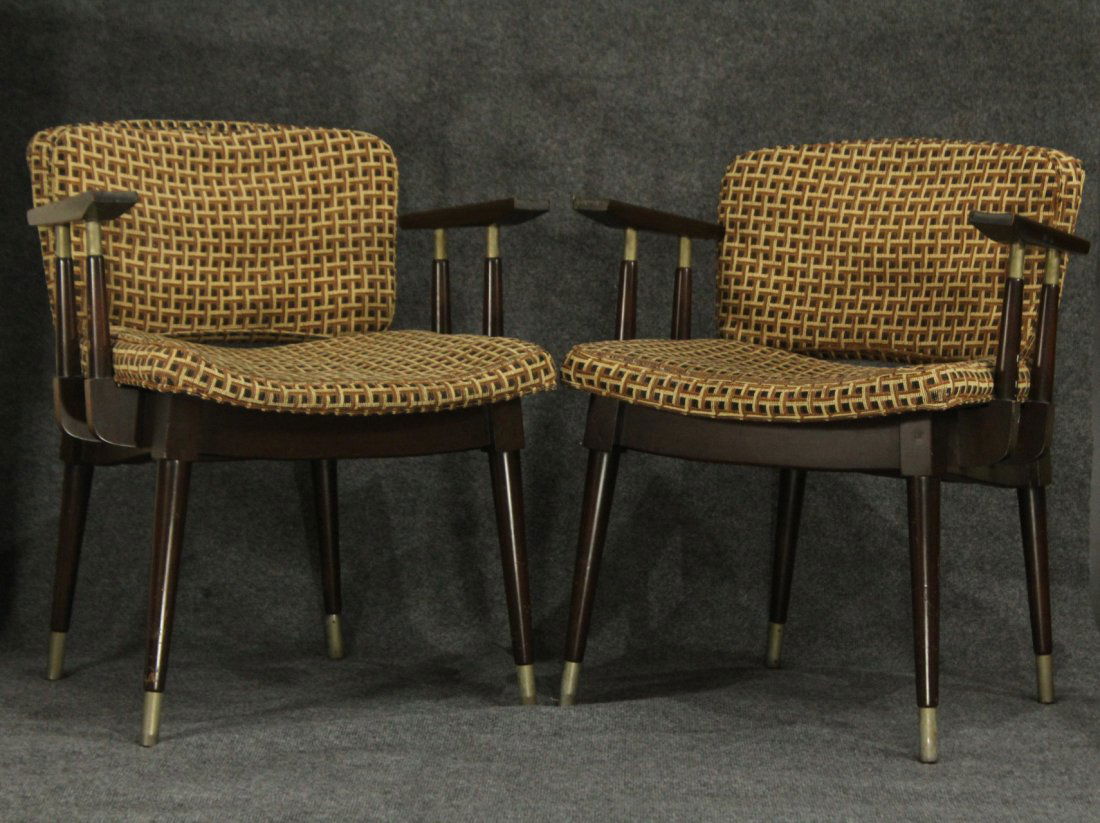 Pair WILCOTT MID-CENTURY MODERN STYLISH ARM CHAIRS (1 of 7)