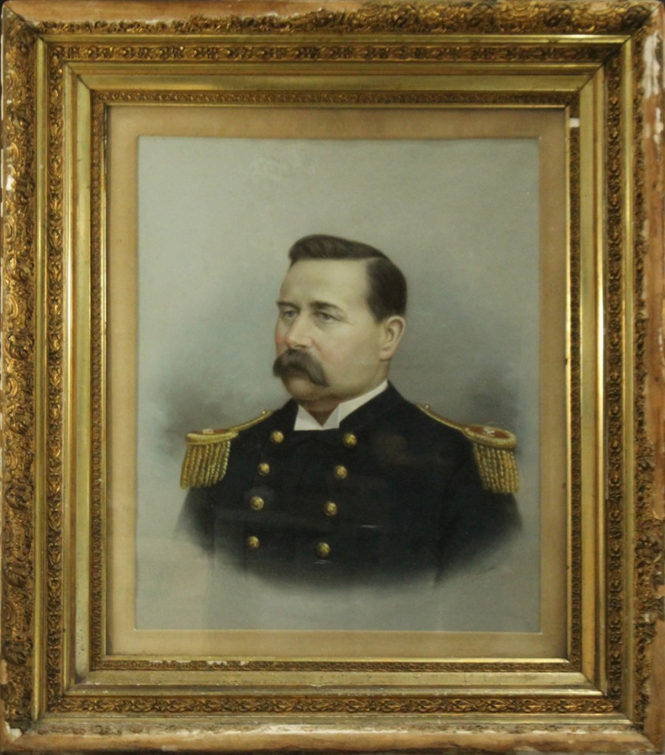 MAURER Important 19th C Pastel HISTORICAL PORTRAIT (1 of 6)