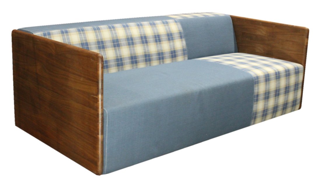 DANISH MODERN DESIGN DAY BED - TEAK WOOD SIDES - Clean (1 of 7)