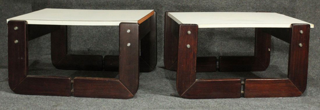 Two [2] LAFER - BRAZIL Mid-Century Modern END STANDS (1 of 7)