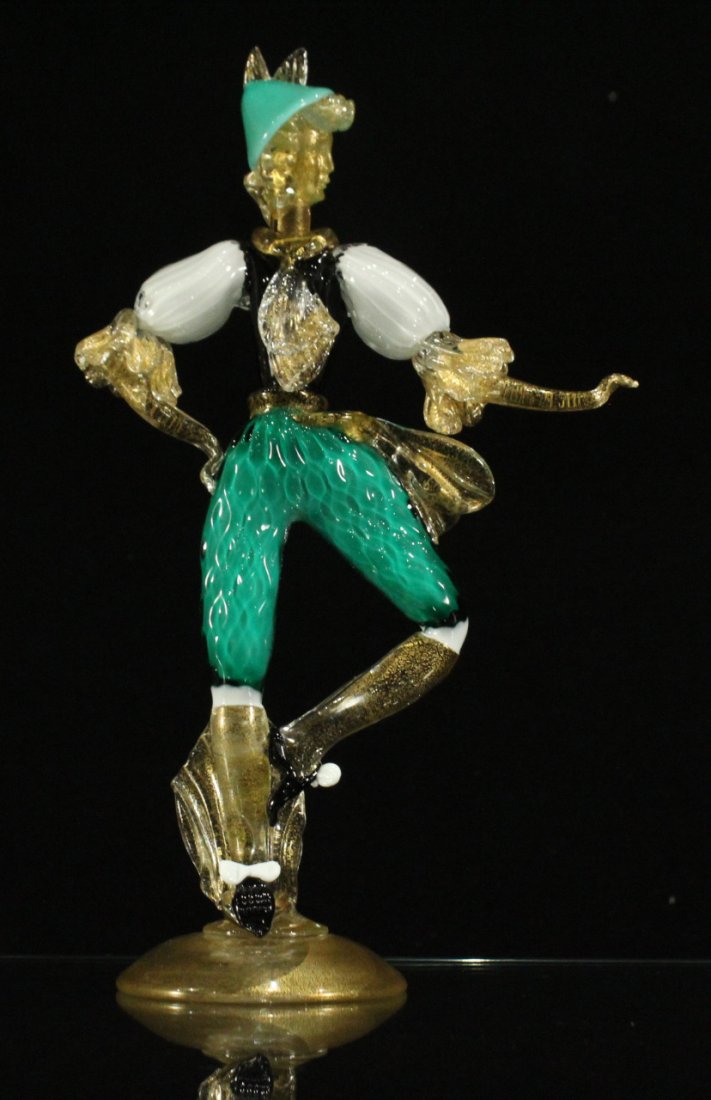 Vintage VENETIAN ART GLASS DANCING FIGURE (1 of 8)