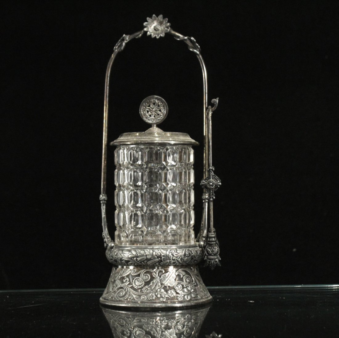 VICTORIAN PICKLE CASTER Derby Silver Co (1 of 6)