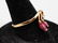 10 K YELLOW GOLD RUBY AND DIAMOND RING - 8