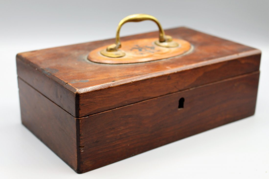 Circa 1865 CIVIL WAR ERA TRAVELING DOCUMENT BOX (1 of 7)