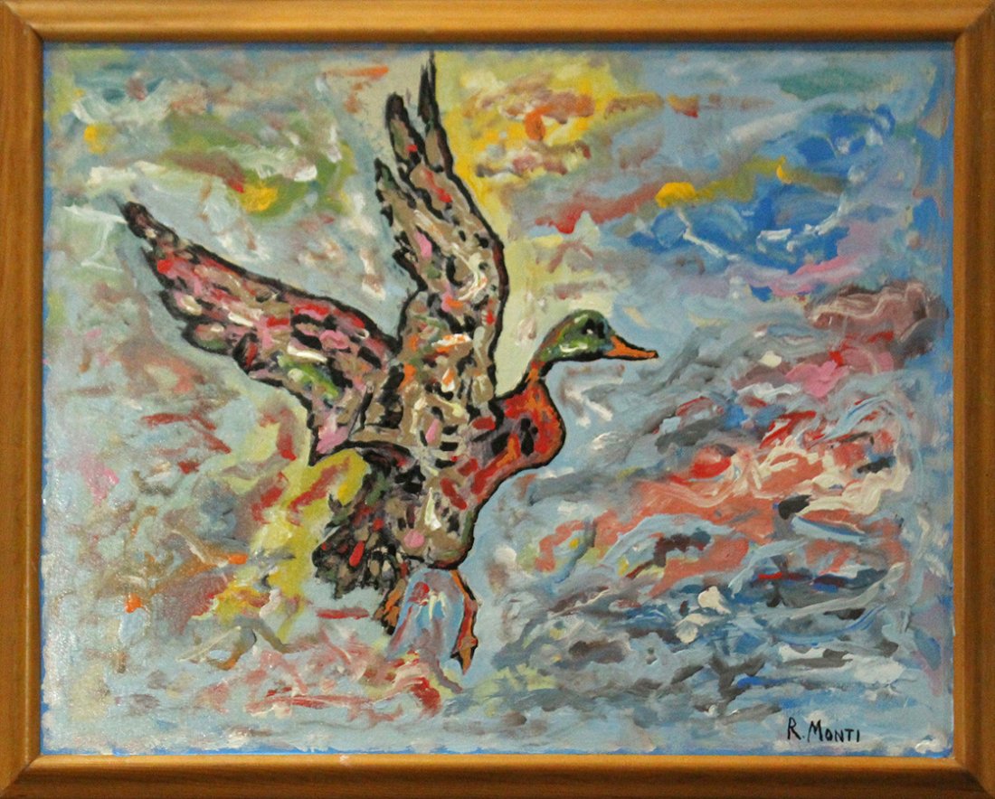 R MONTI Mid-Century CANADIAN GOOSE IN ABSTRACT (1 of 4)