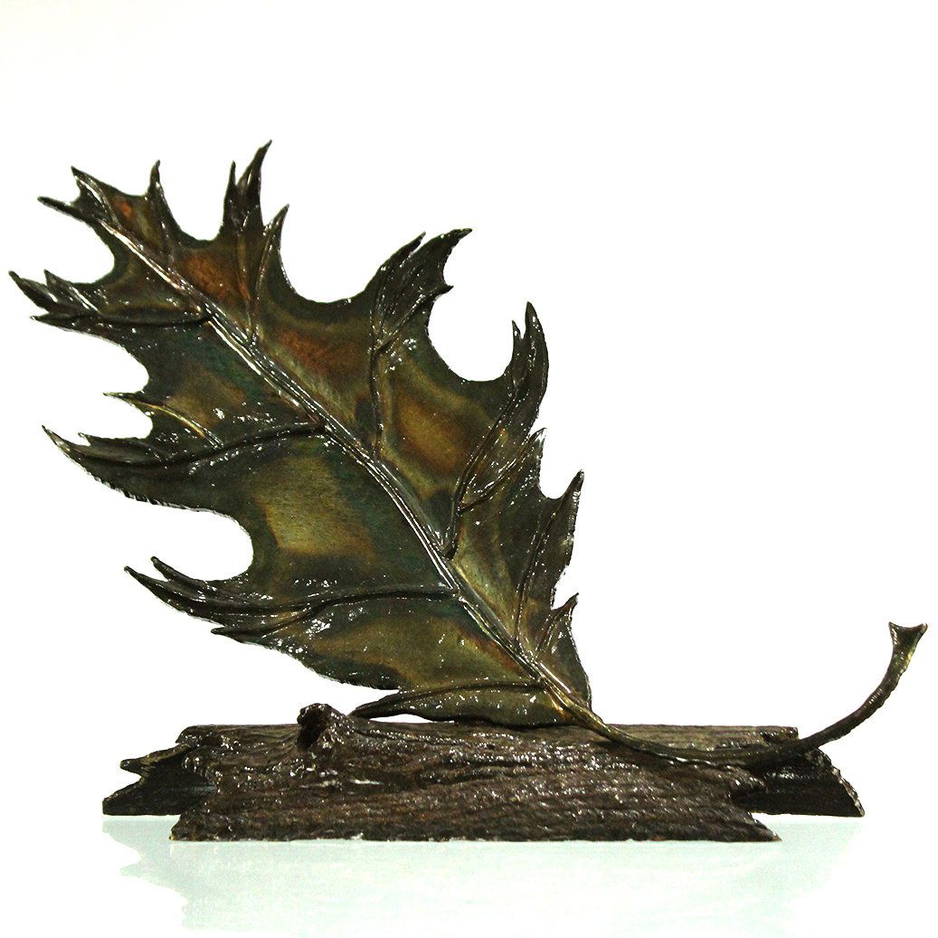 R BROWN - Sculpture Titled JUST A LEAF (1 of 5)