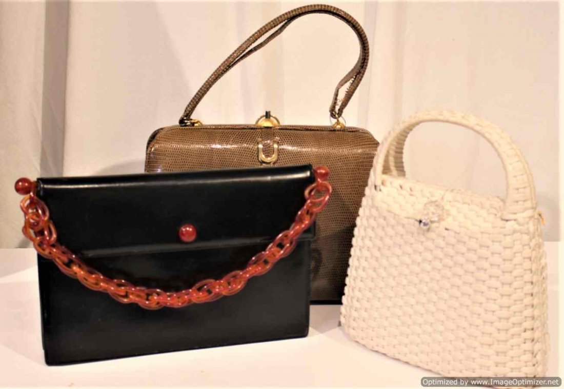 Three [3]  Assorted Vintage Hand Bags. (1 of 7)
