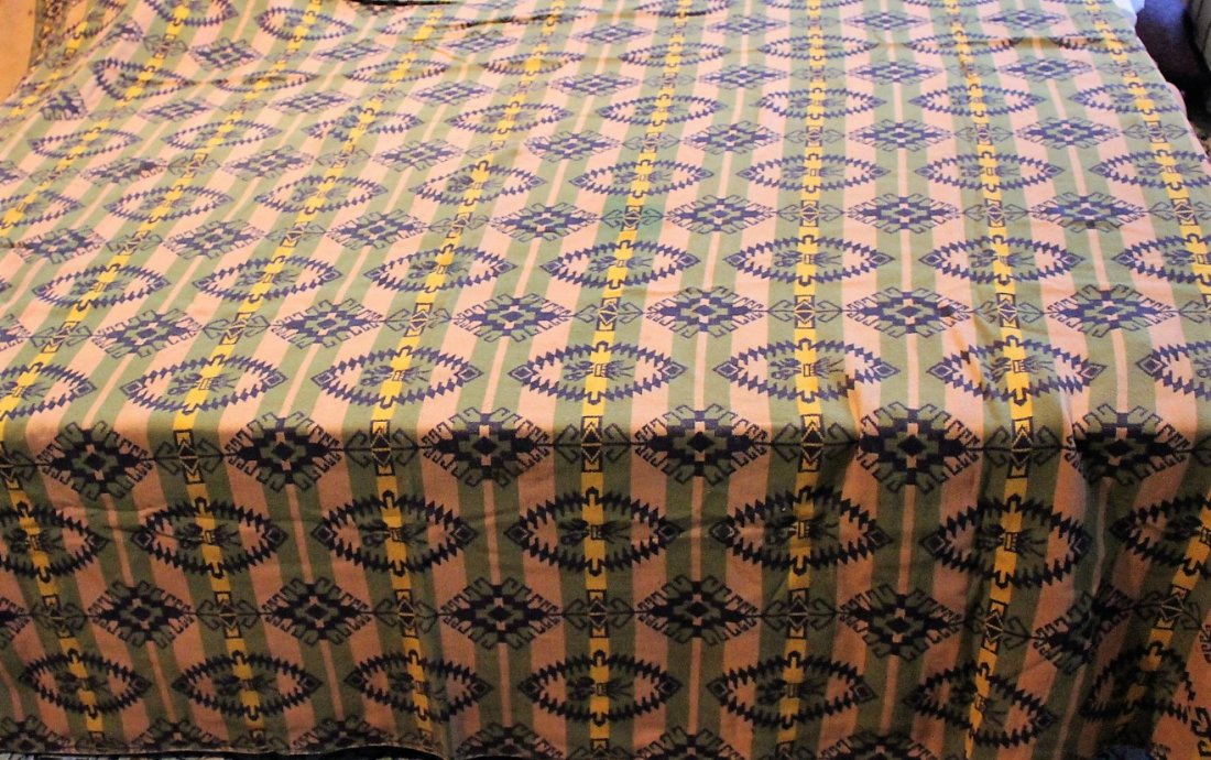 Coverlet Blanket Cotton Indian Pattern (1 of 7)