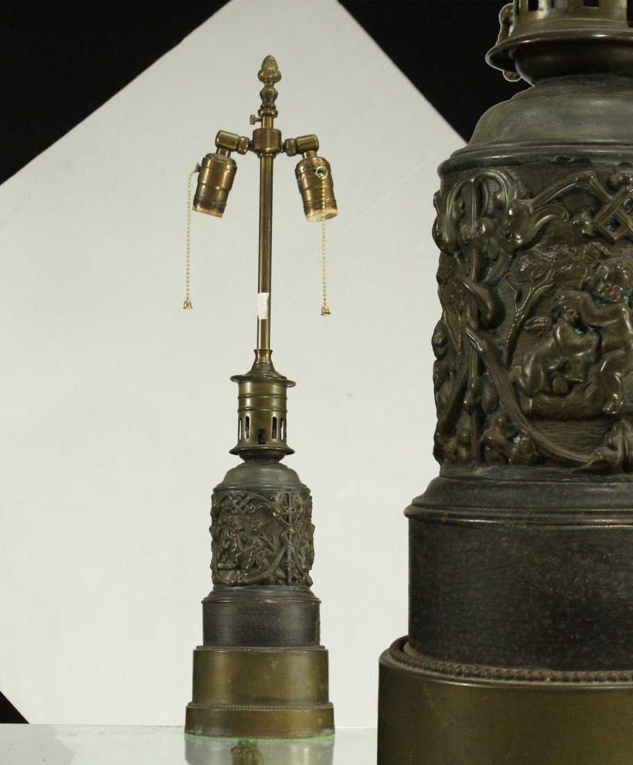 Neo-Classical Tall Metal Table Lamp - D et C (1 of 5)