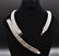 1920's 30s Sterling and Marcasite Necklace Bracelet Set - 5