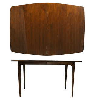 Vintage Mid Century Modern Furniture For Antique Mid Century Modern Dining Table With Leaves
